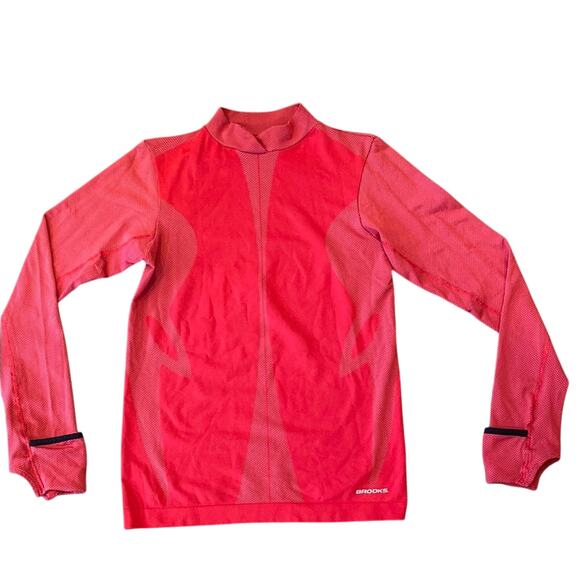 Brooks Women's Long Sleeve Running Top Red Size M - Picture 1 of 11